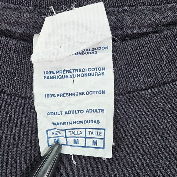 Black New Orleans Saints Football T-Shirt Who Dat I Believe Men's Size M Short - Picture 7 of 10